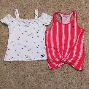 abercrombie kids summer tops girls size 11/12